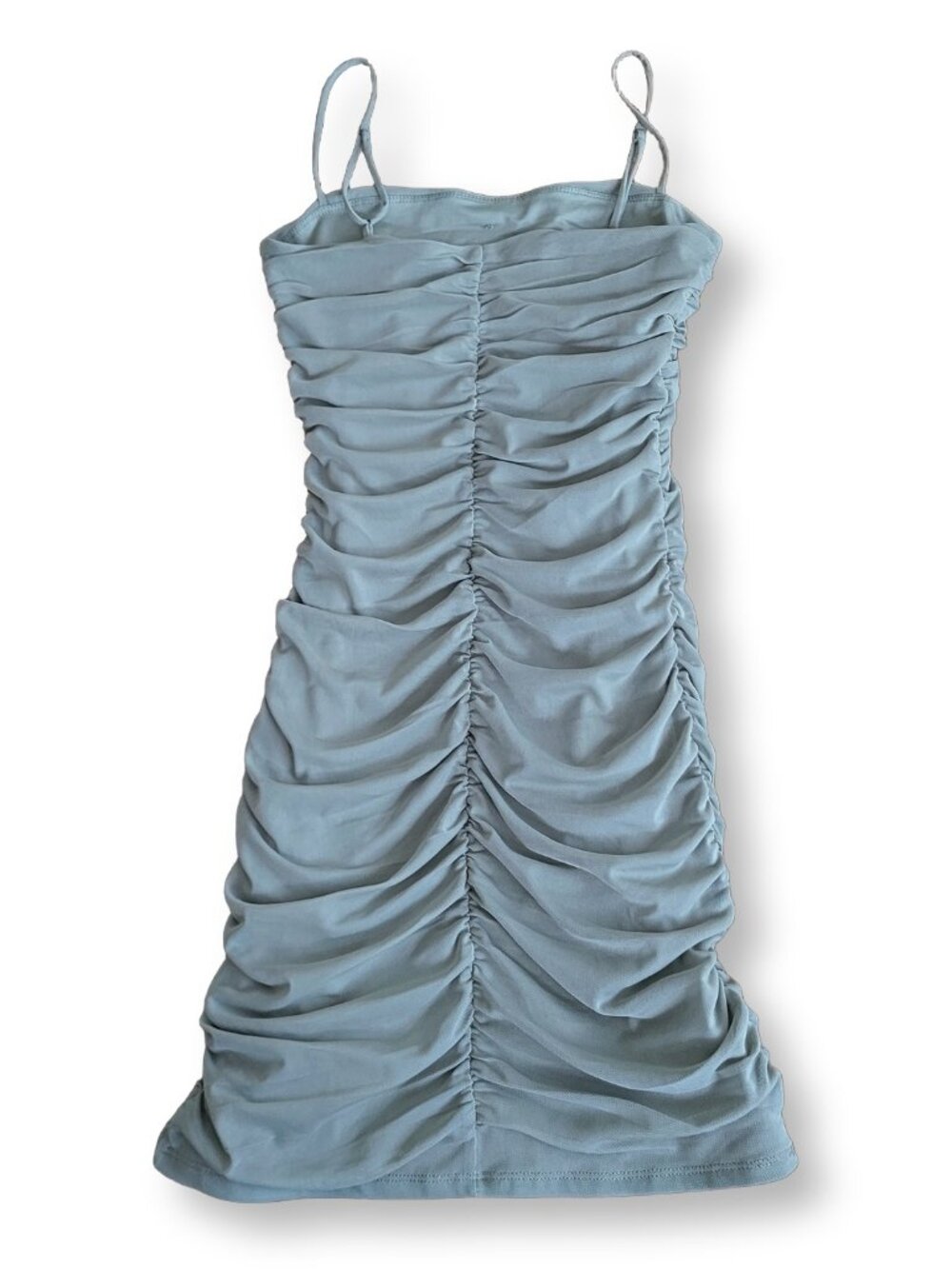 Garage Green Ruffle Layered Bodycon Mini Party Dress (XS)